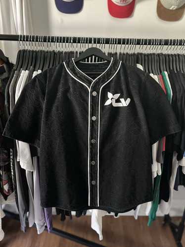 Louis Vuitton DENIM MONOGRAM BASEBALL JERSEY LV