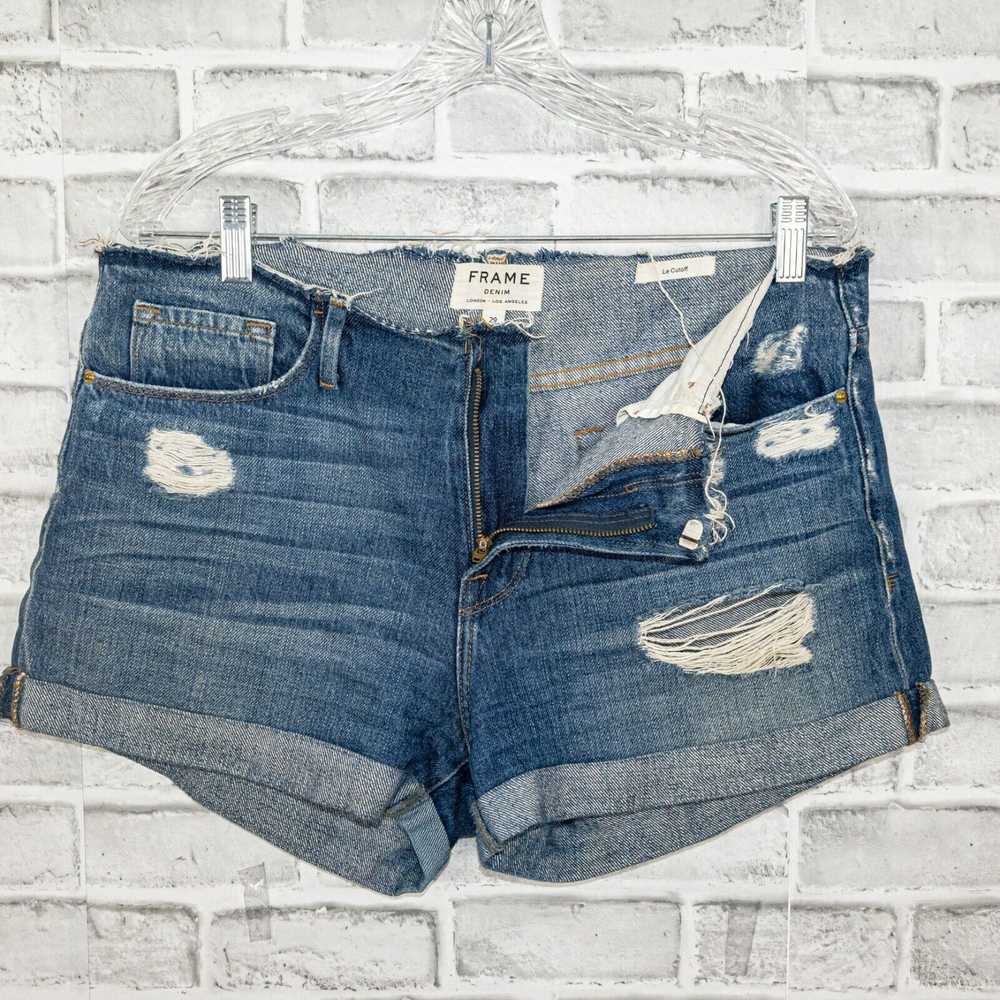 Frame FRAME Denim the Le Cutoff Jeans Shorts Dist… - image 3