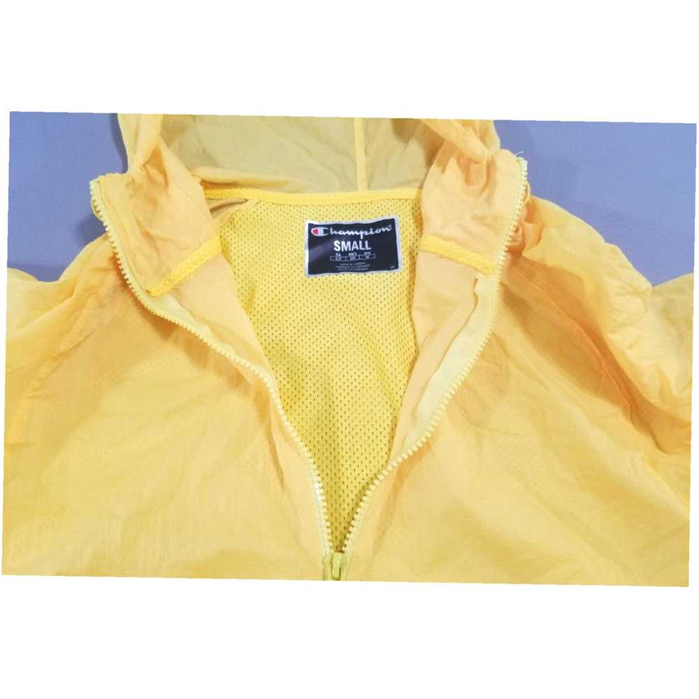 Champion Men's Small Yellow Pullover Windbreaker … - image 7