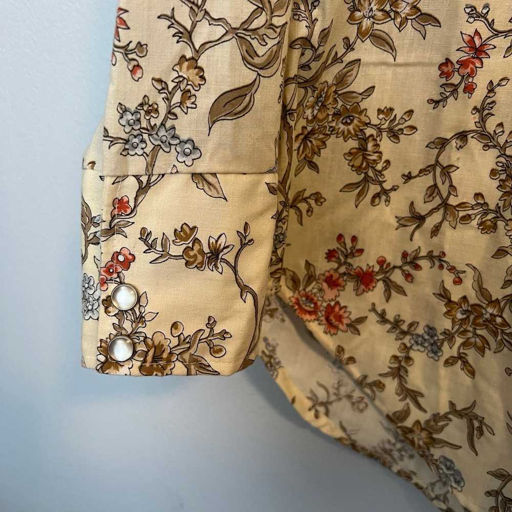 Sears Sears Western Wear Vintage Floral Button-Up… - image 10