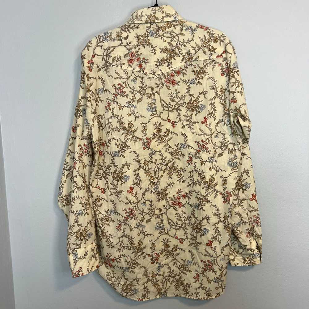 Sears Sears Western Wear Vintage Floral Button-Up… - image 2