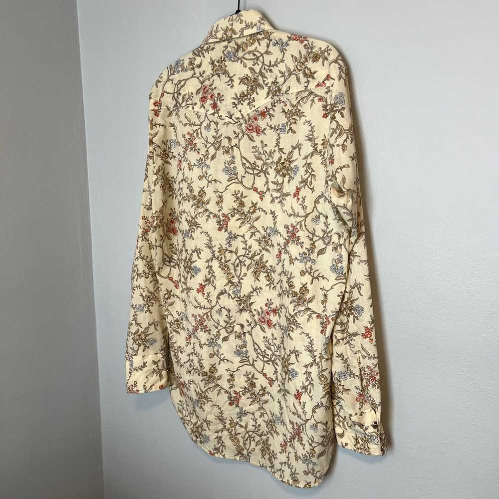 Sears Sears Western Wear Vintage Floral Button-Up… - image 7