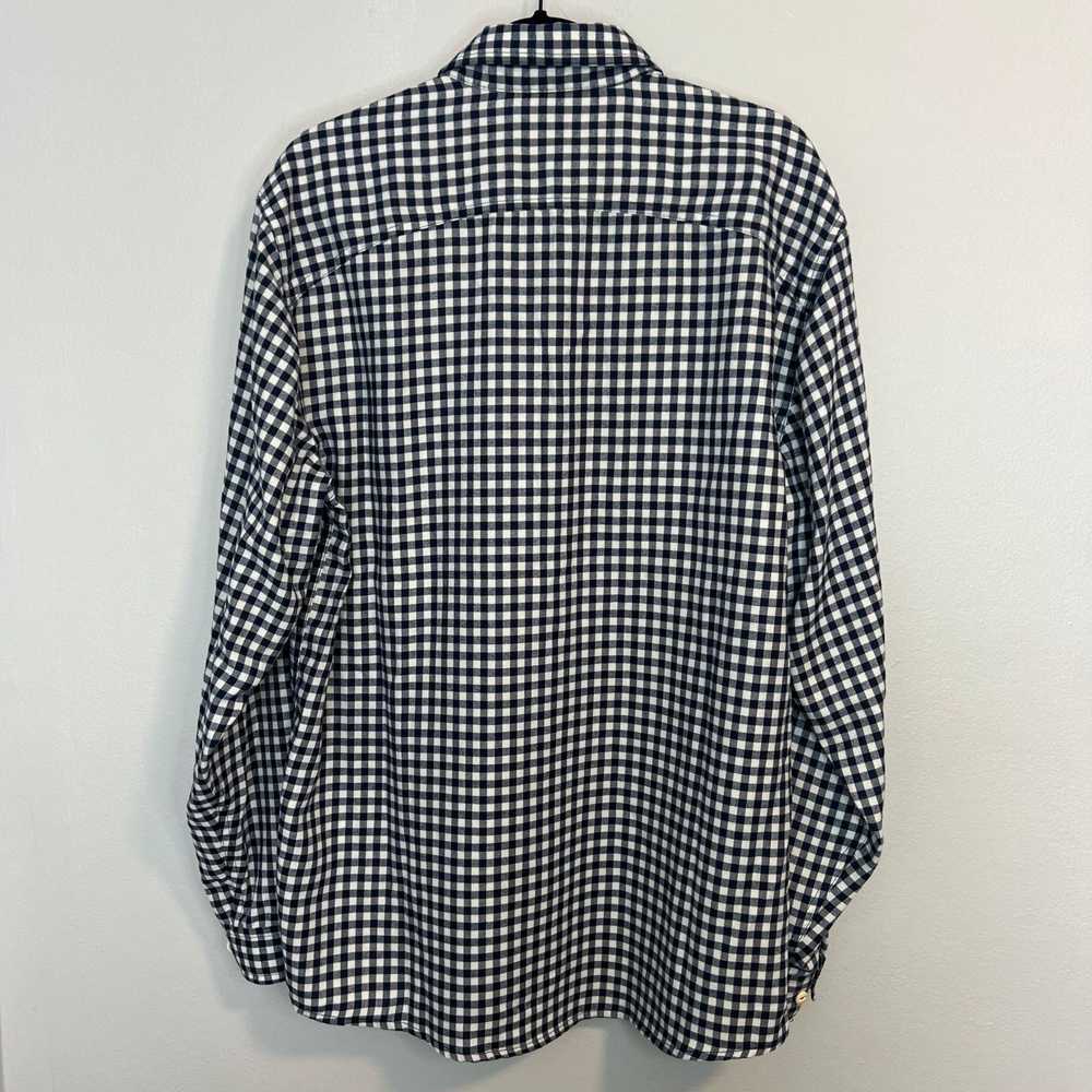 Orvis Orvis Plaid Button-Up Blue/White Flannel Sh… - image 2