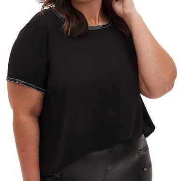 Other Torrid Abbey Georgette Embellished Blouse To