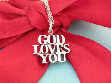 Vintage Tiffany GOD LOVES YOU ネックレス 70sヴィンテージティファニー〝GOD LOVES YOU〟チャリティー