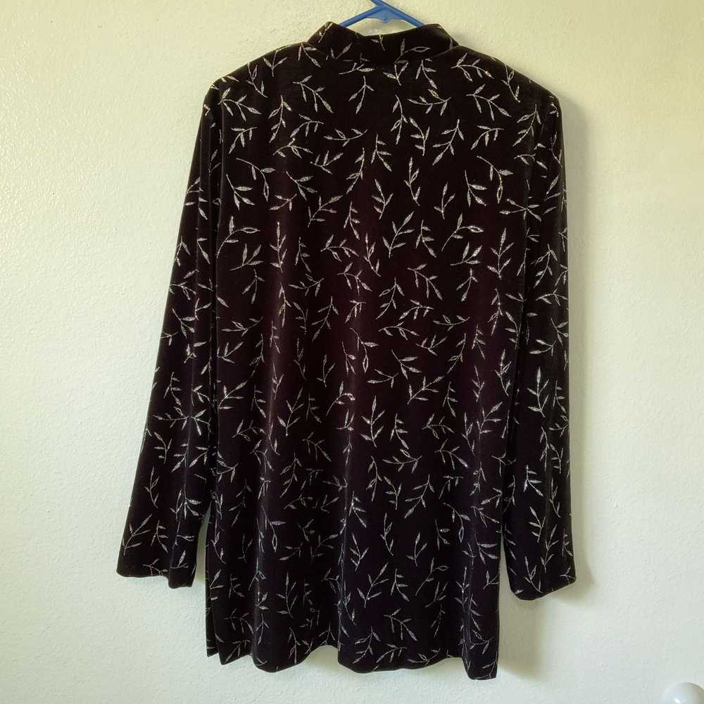 Other Vintage J.B.S. Ltd Velvet Button Top L Jack… - image 6