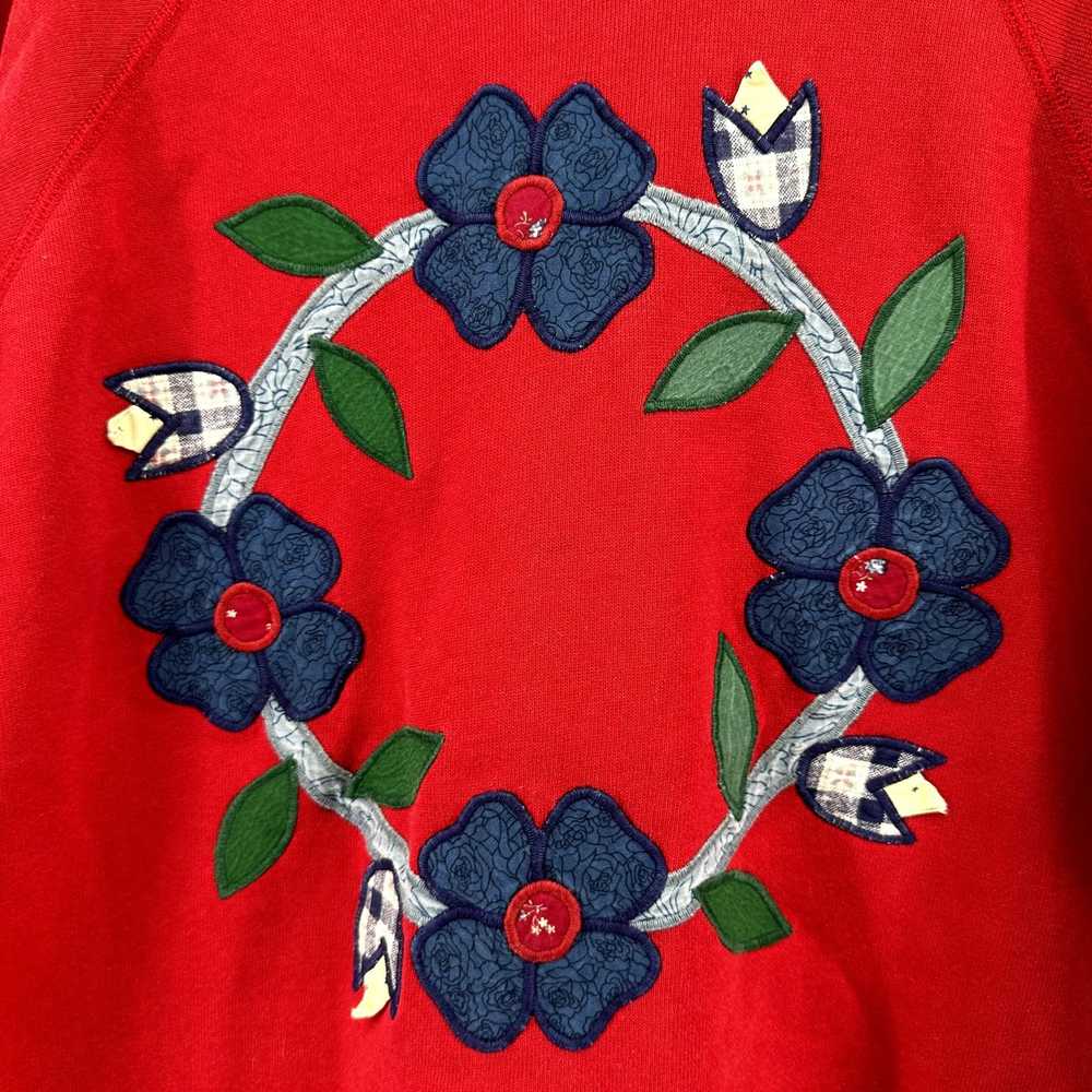 Hanes Vintage Hanes Floral Sweatshirt Crew 100% C… - image 2