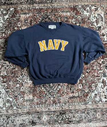 Vintage Navy - Navy Sweater with logo