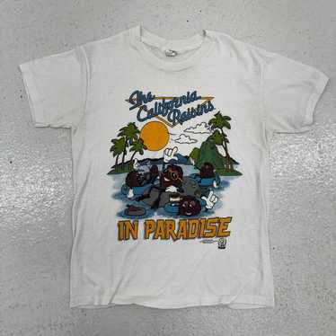 Band Tees × Vintage 80'S WHITE CALIFORNIA RAISINS… - image 1