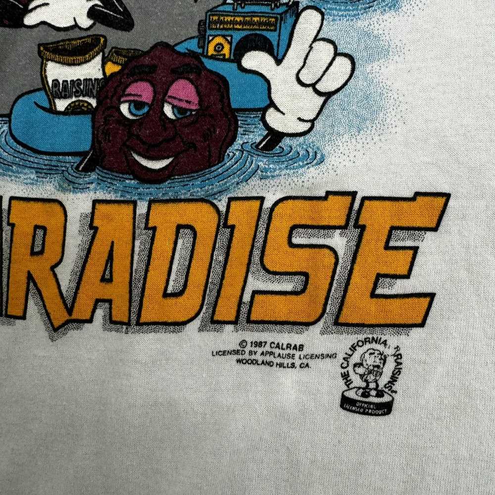 Band Tees × Vintage 80'S WHITE CALIFORNIA RAISINS… - image 3