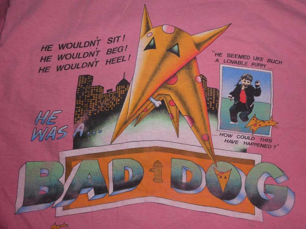 Streetwear × Surf Style 1990s Bad Dog shirt singl… - image 4