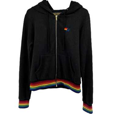 Aviator Nation Aviator Nation Rainbow Rib Zip Hood