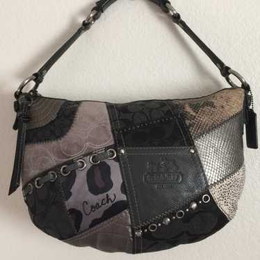 バッグ 206 Coach Patchwork Studs Hobo Shoulder Coach black patchwork hobo - Gem