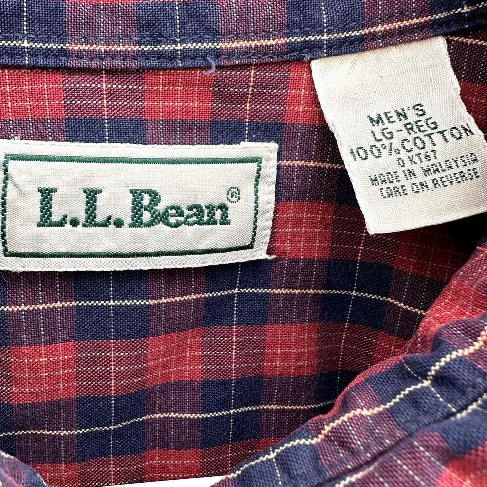 L.L. Bean L.L. Bean Plaid Button Down Shirt Short… - image 2