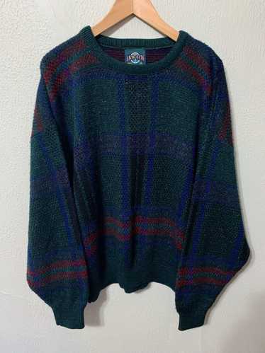 Coloured Cable Knit Sweater × Vintage Vintage Gree