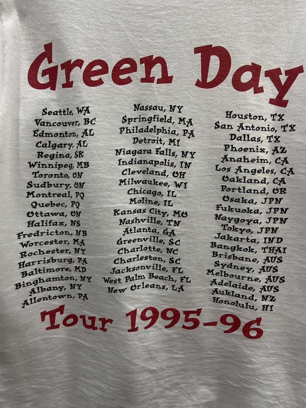 Band Tees × Tour Tee × Vintage Vintage 1995s Gree… - image 11