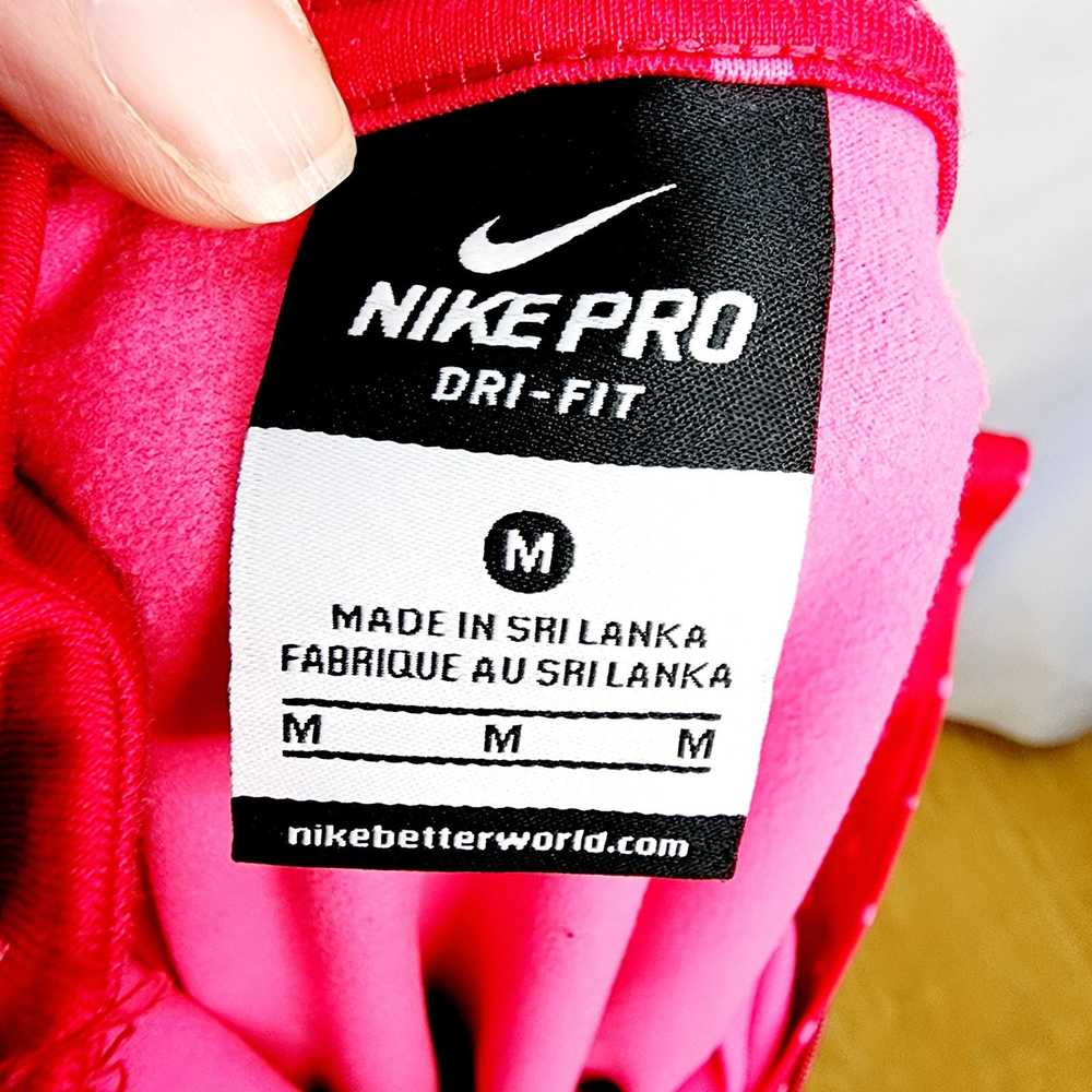 Nike Nike Pro Dri Fit Fuchsia Geometric Pullover … - image 2