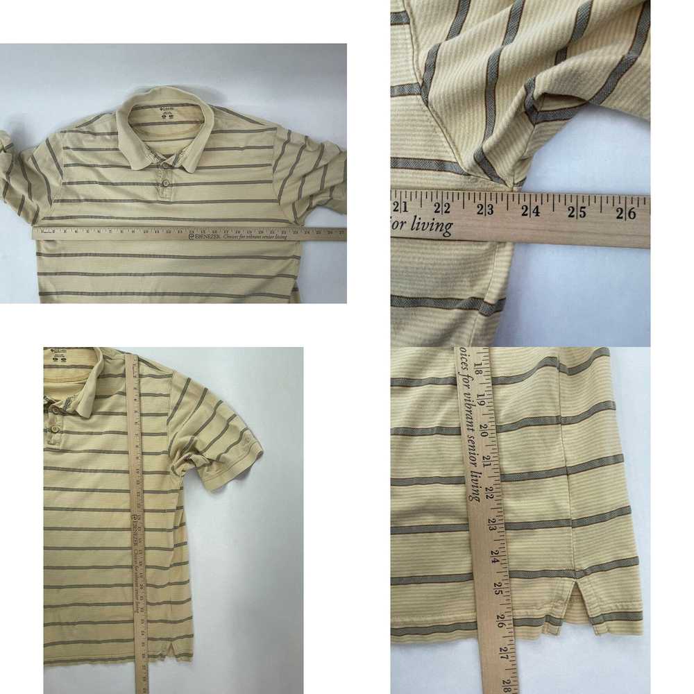 Vintage Yellow Striped Short Sleeve Mens Extra La… - image 8