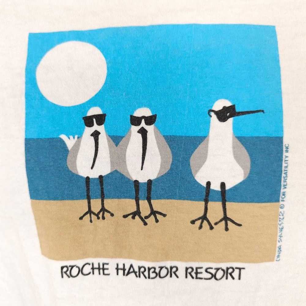 Vintage Vintage Roche Harbor Resort Crop Top T Sh… - image 2