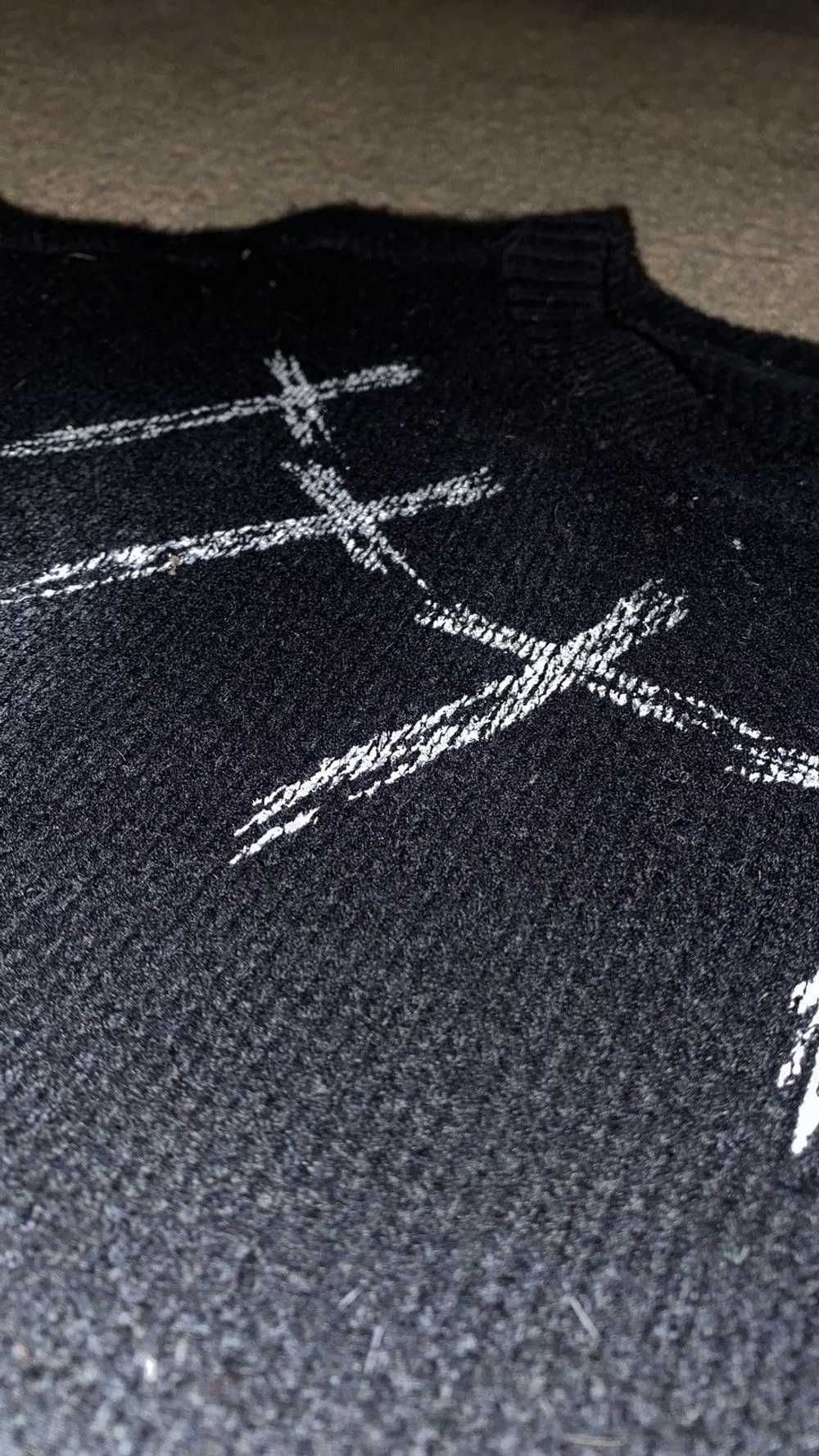 Designer × Rare × Vintage Additive Black Cross Kn… - image 3