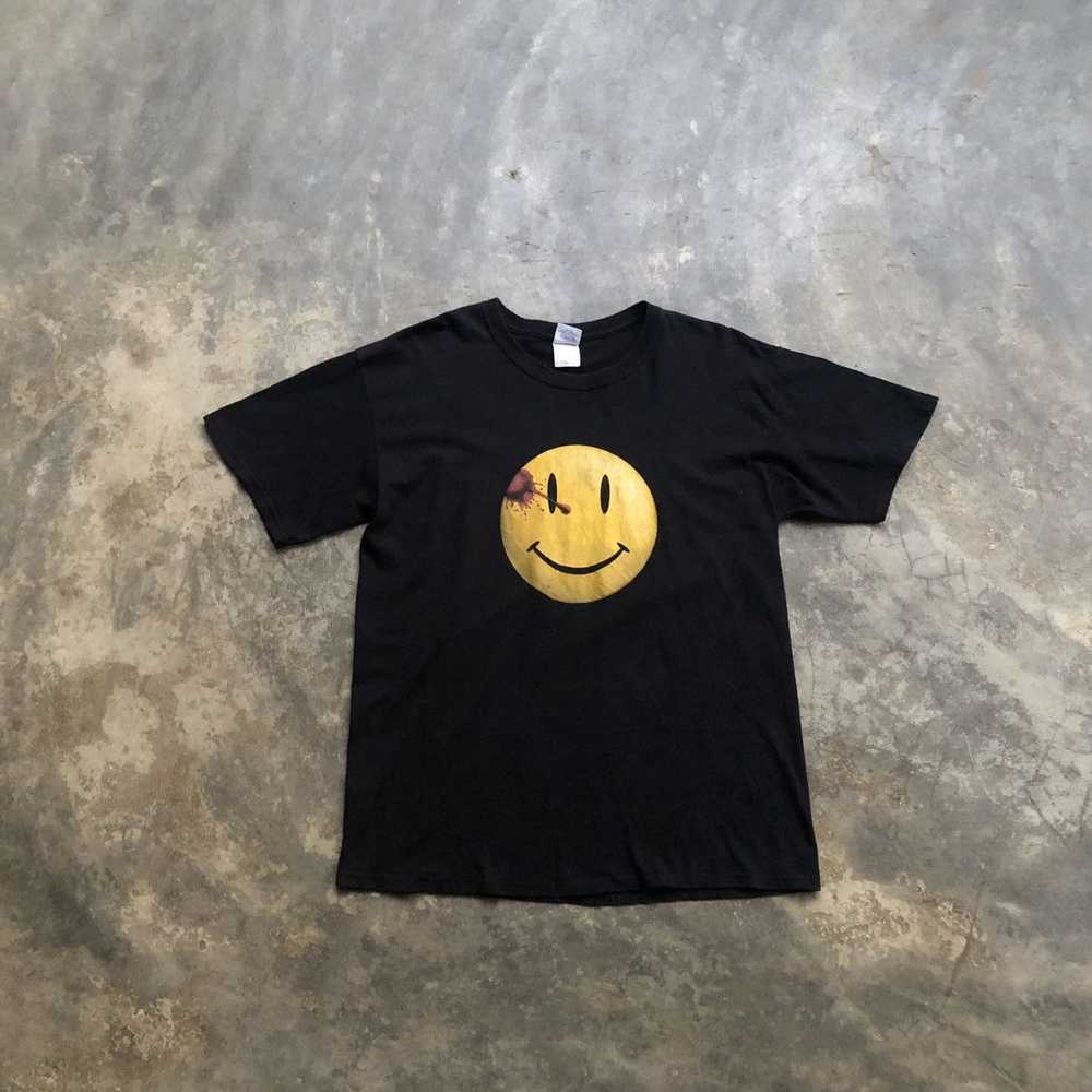 Dc Comics × Gildan × Movie Wachmen smiley t shirt - image 1