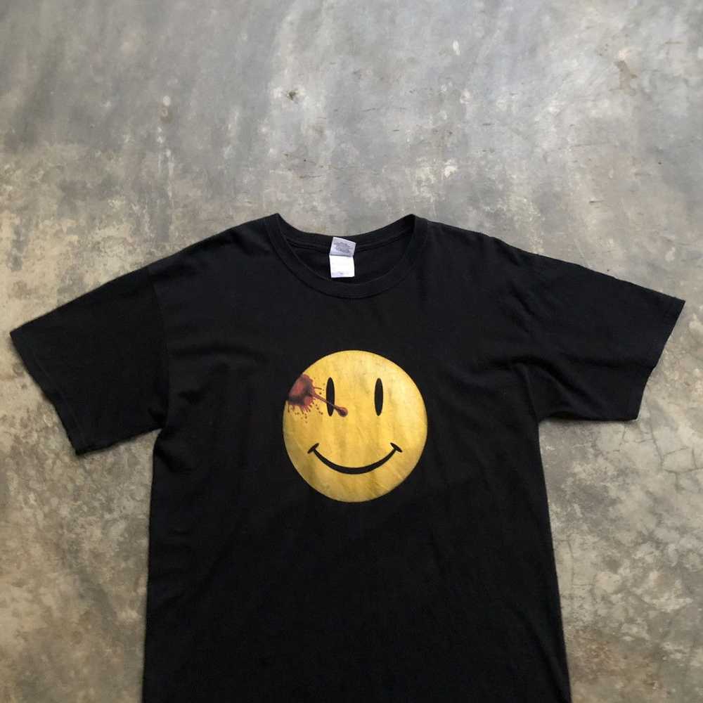 Dc Comics × Gildan × Movie Wachmen smiley t shirt - image 2