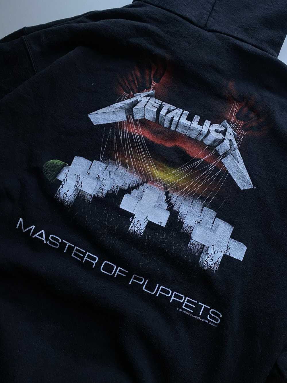 Metallica × Vintage Hoodie Metallica Master Of Pu… - image 5