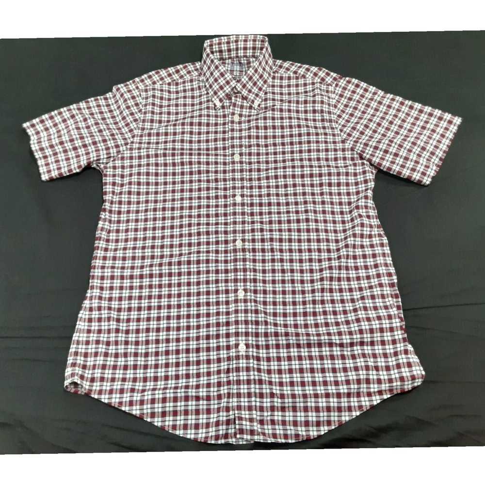 Brooks Brothers Red Plaid Short Sleeve Nylon Medi… - image 2