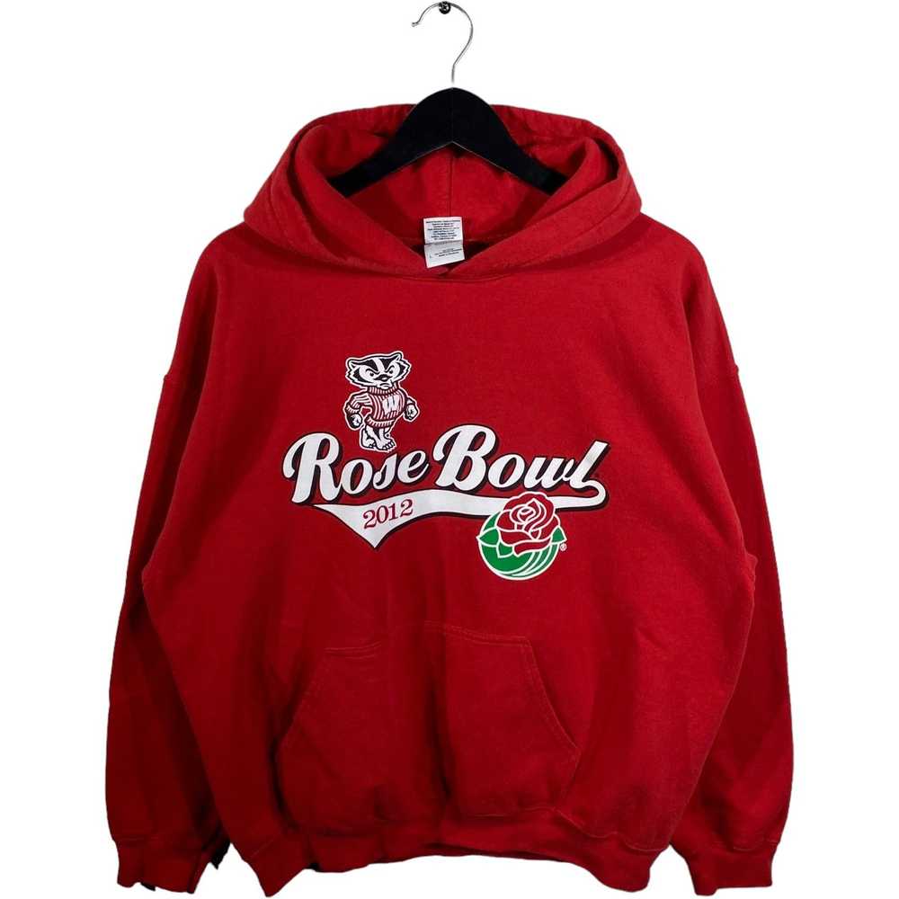 Gildan University Of Wisconsin Rose Bowl Hoodie - image 1