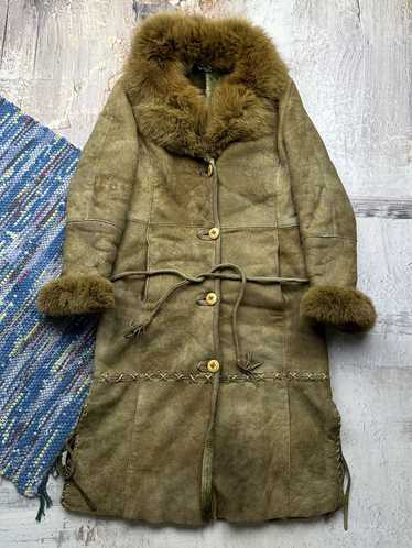 Japanese Brand × Sheepskin Coat × Vintage Vintage… - image 1