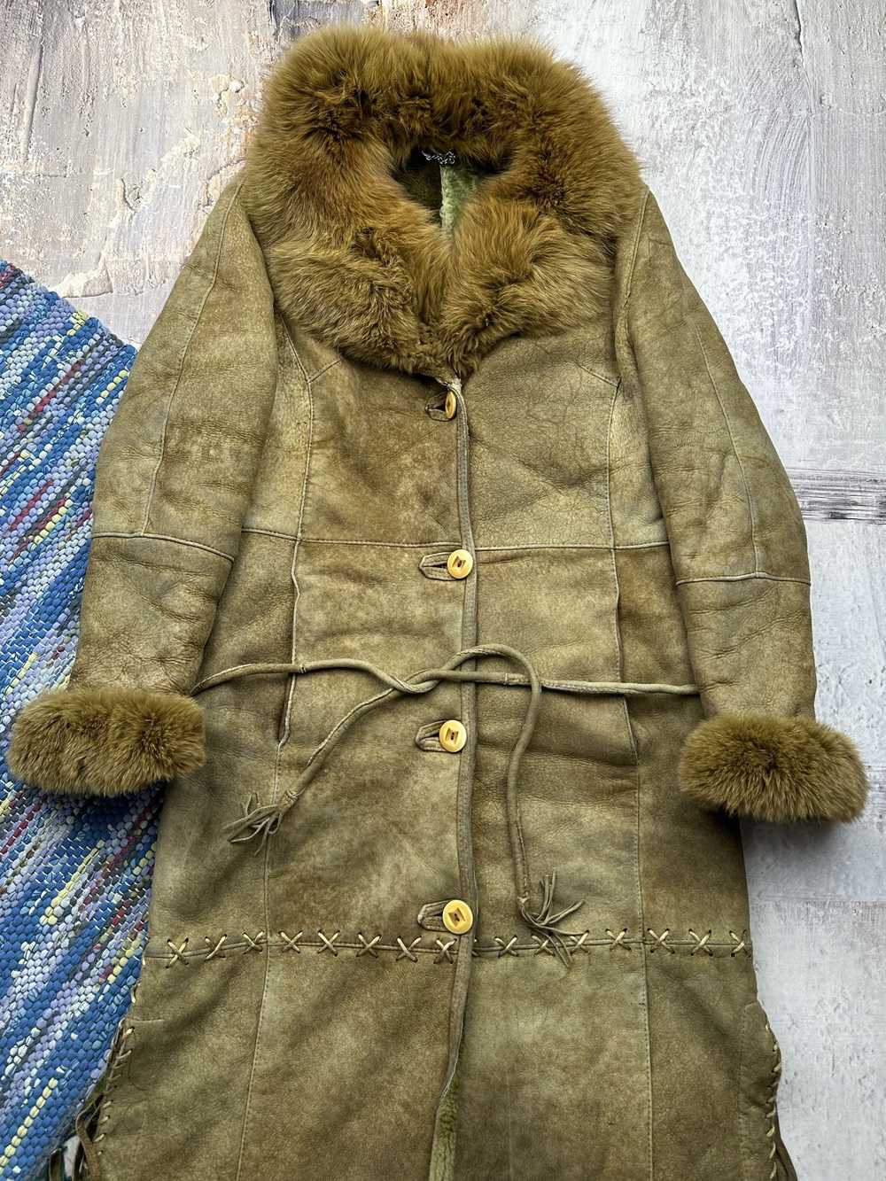 Japanese Brand × Sheepskin Coat × Vintage Vintage… - image 2