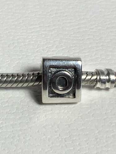Pandora Block Initial O Charm Retired - image 1