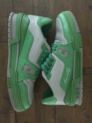 Louis Vuitton RARE LV trainer #54 green & grey