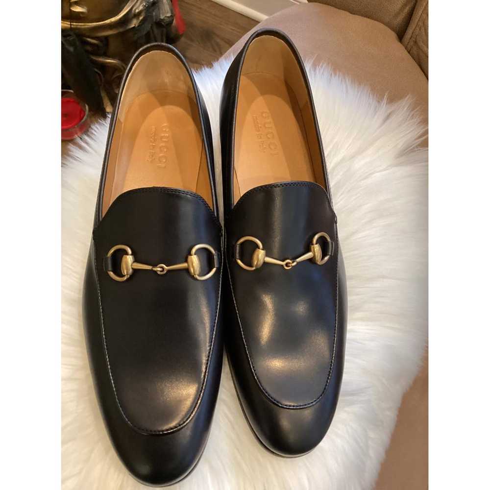 Gucci Jordaan leather flats - image 2