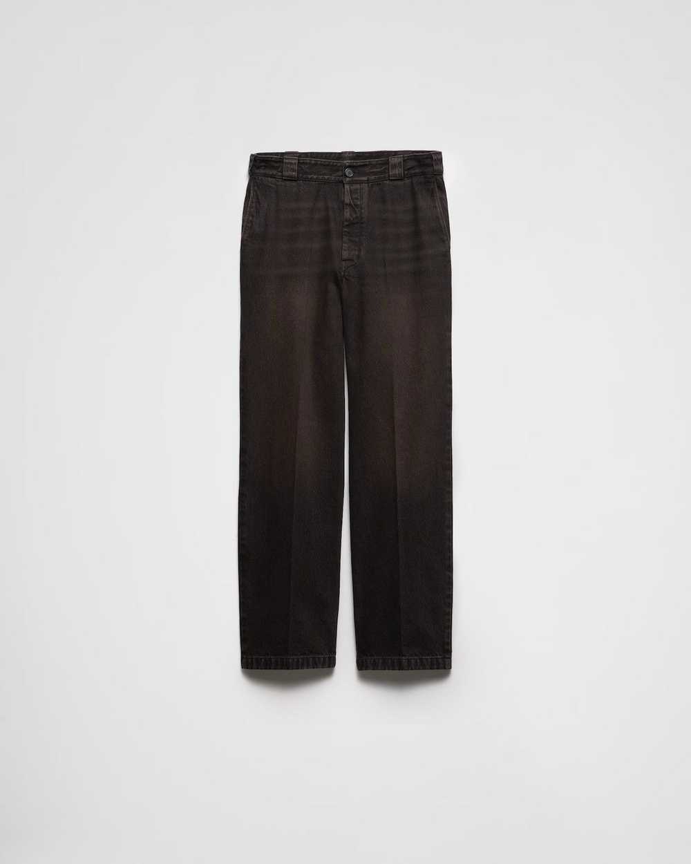 Prada Prada brown denim relaxed fit jeans - image 3