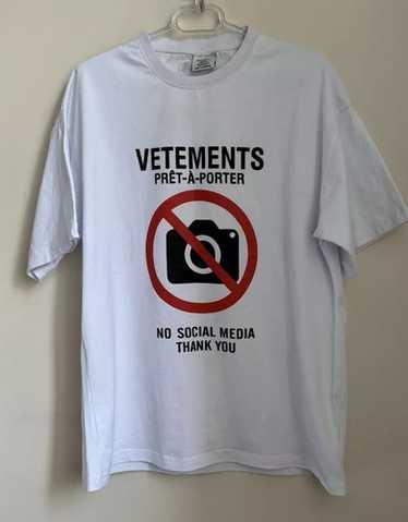 国内発送☆VETEMENTS☆SINGLE OVERSIZED T-SHIRT/WHITE Vetements 'Single' Oversized T-Shirt in White for Men | Lyst