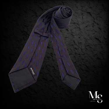 Kiton KITON NAPOLI Black Geometric Silk Tie Made … - image 1