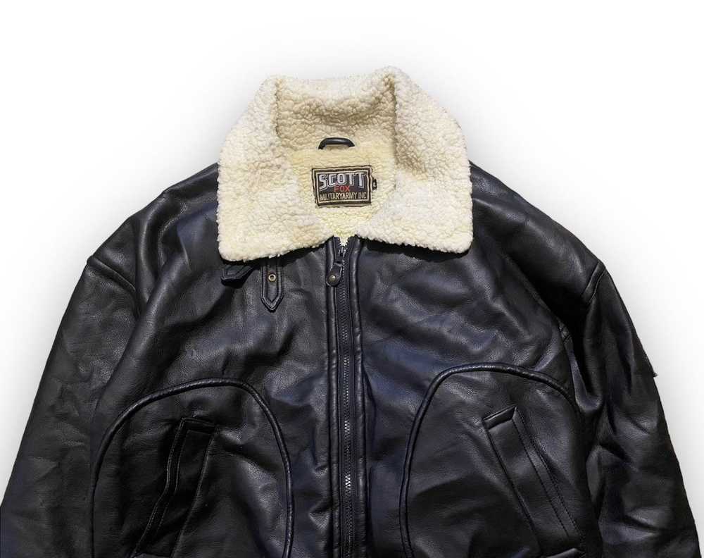 Leather Jacket × Made In Usa × Vintage Scott&Fox … - image 2