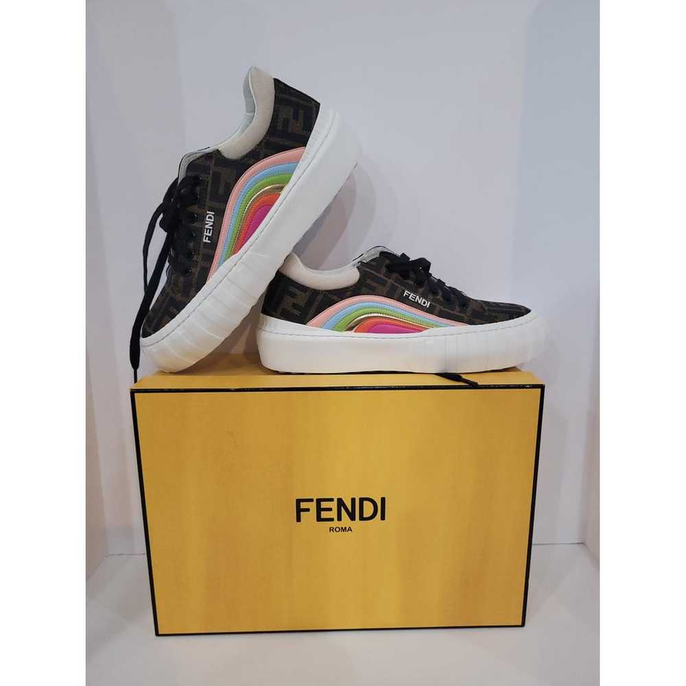 Fendi Leather lace ups - image 2