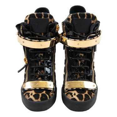 Giuseppe Zanotti Coby pony-style calfskin trainers - image 1