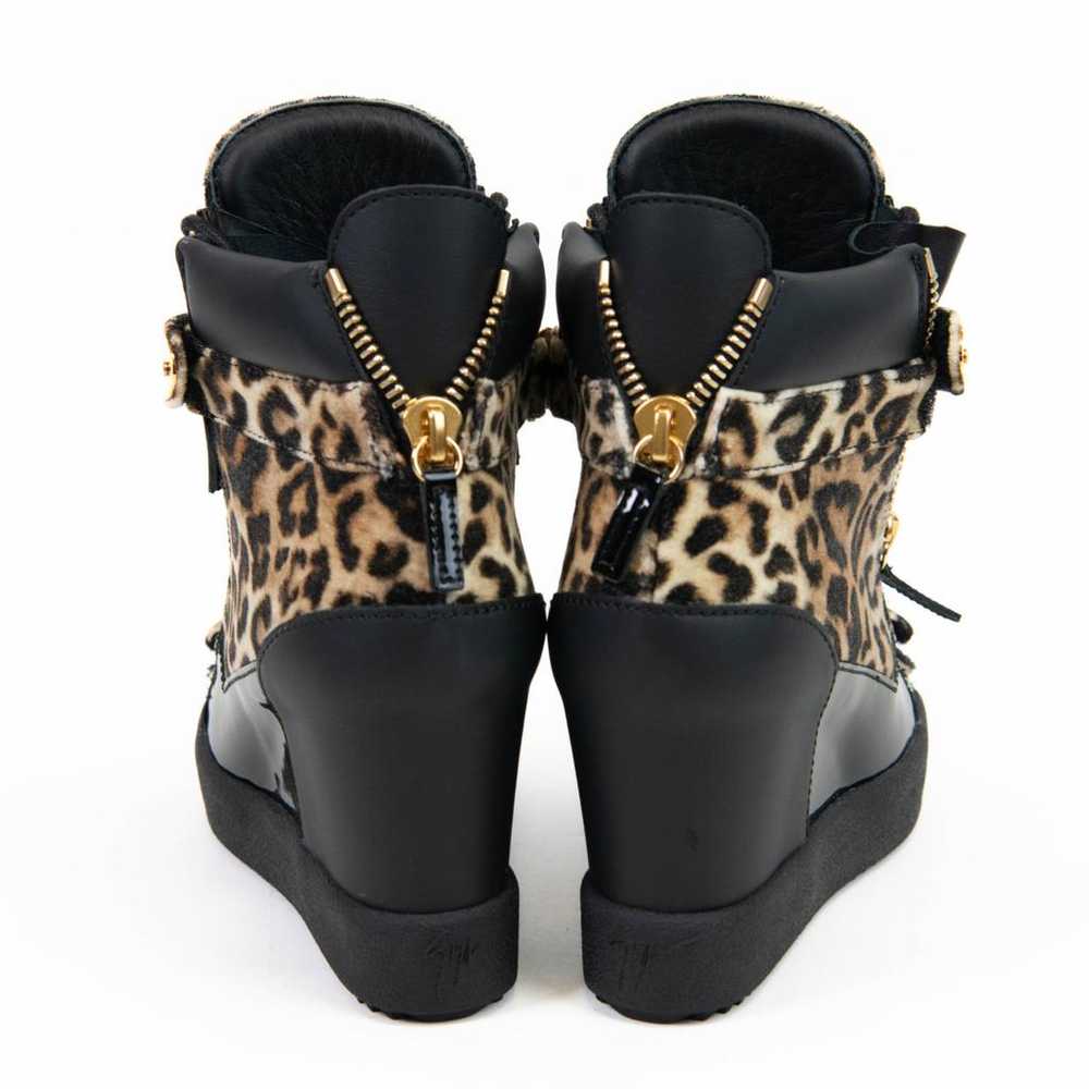 Giuseppe Zanotti Coby pony-style calfskin trainers - image 2