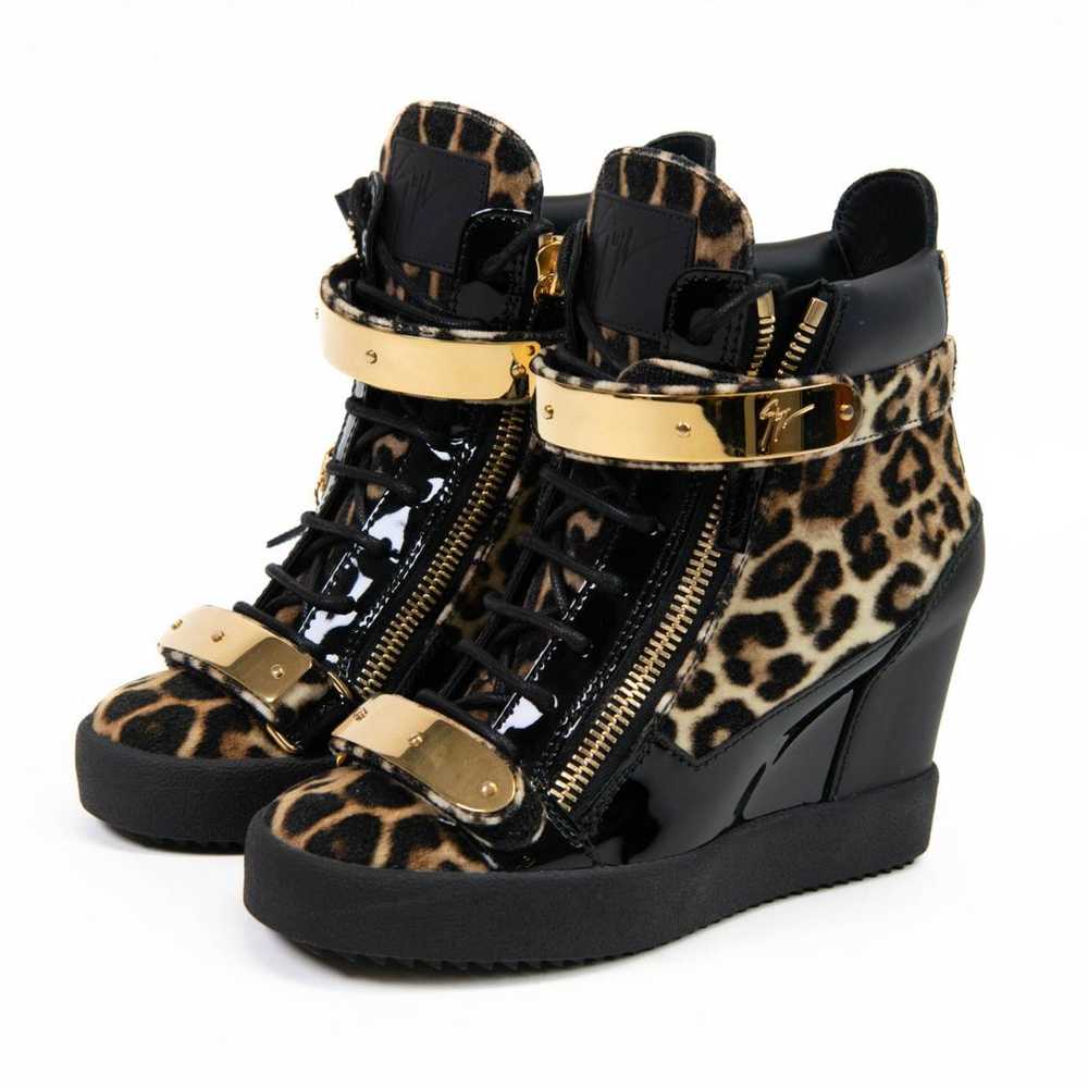 Giuseppe Zanotti Coby pony-style calfskin trainers - image 4