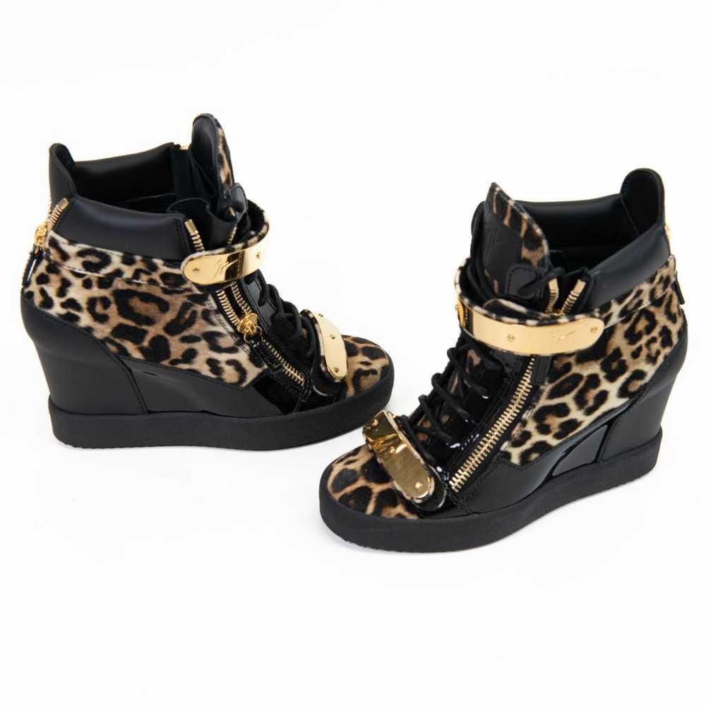 Giuseppe Zanotti Coby pony-style calfskin trainers - image 5