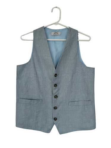 Kirrin Finch Sky Blue Linen Vest