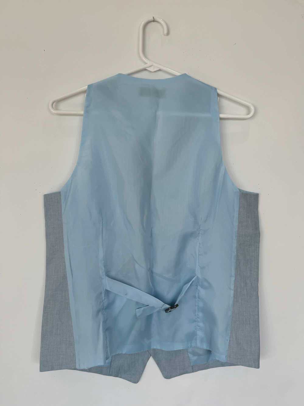 Kirrin Finch Sky Blue Linen Vest - image 2