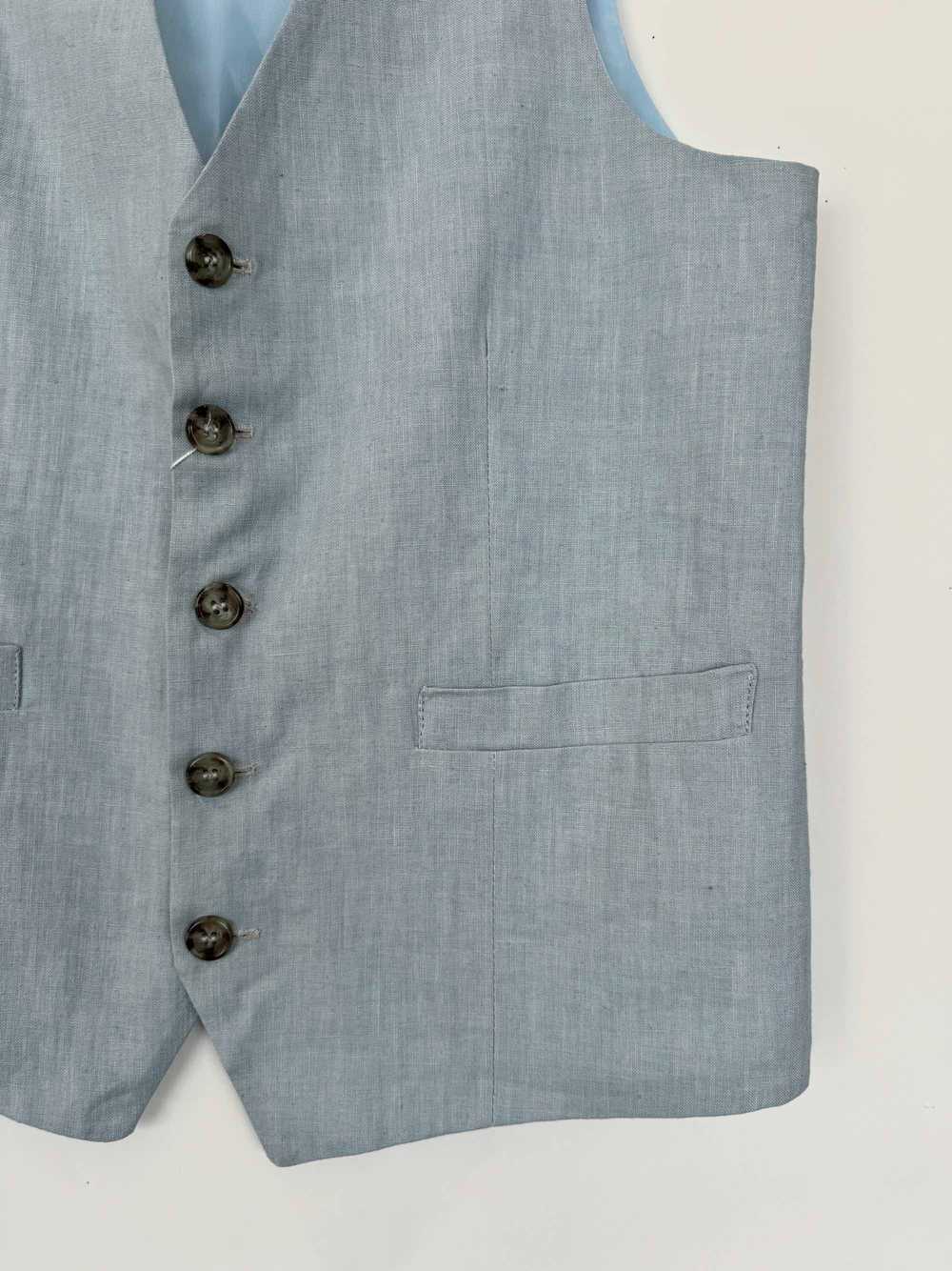 Kirrin Finch Sky Blue Linen Vest - image 4