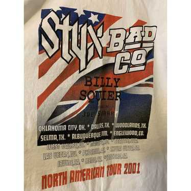 Unkwn Vtg Styx 2001 World Tour Bad Company Billy … - image 1