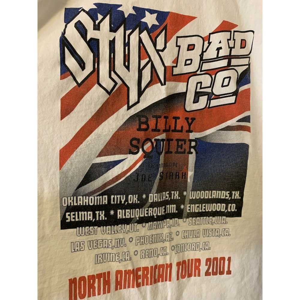 Unkwn Vtg Styx 2001 World Tour Bad Company Billy … - image 4