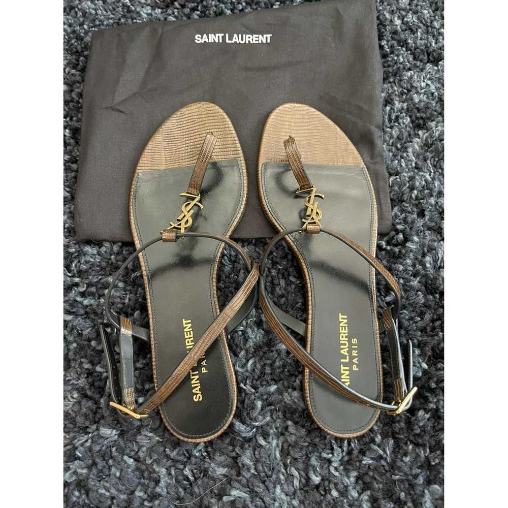 Saint Laurent Leather sandal - image 3