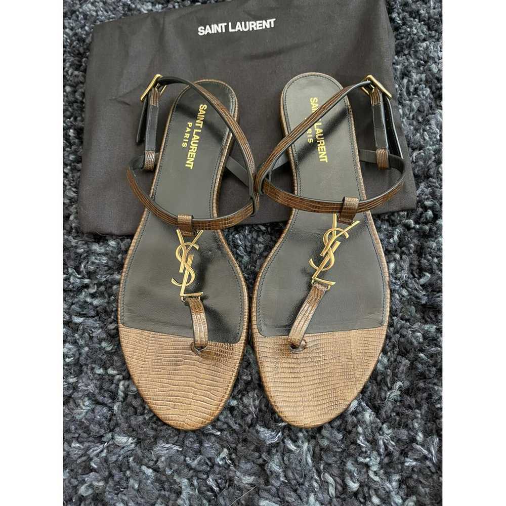 Saint Laurent Leather sandal - image 4